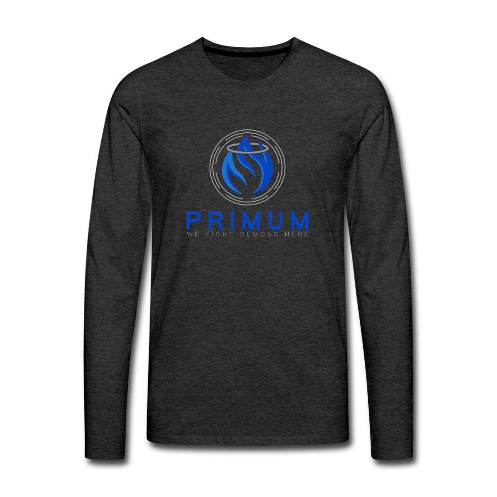 Men's Premium Long Sleeve T-Shirt - charcoal grey