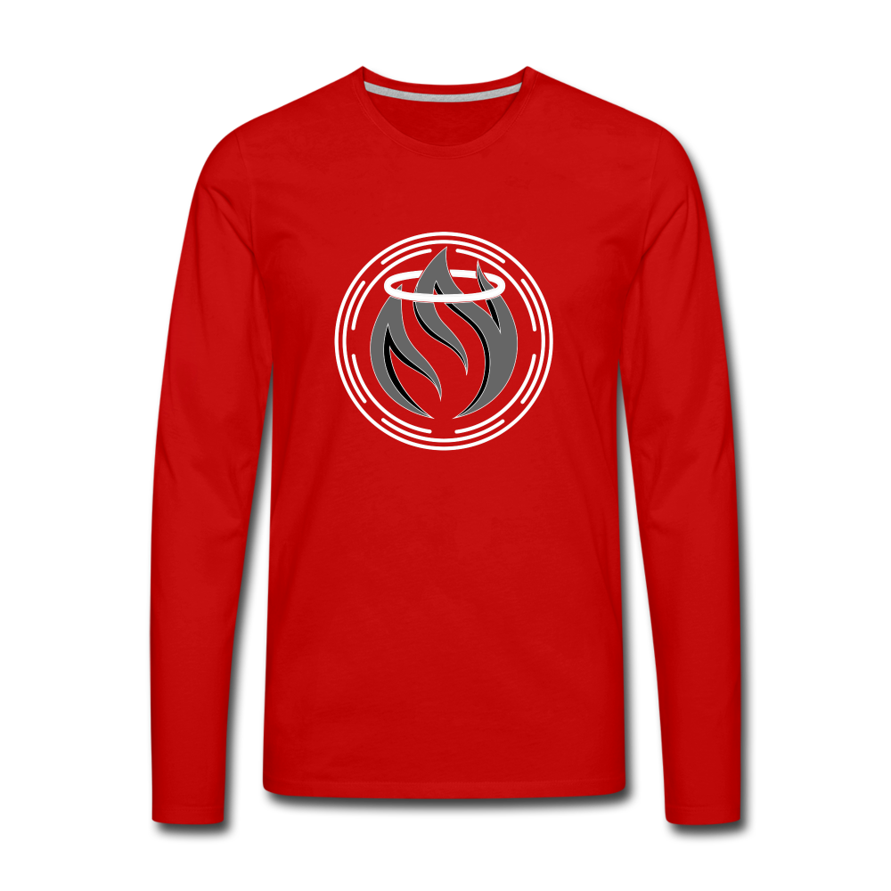 Men's Premium Long Sleeve T-Shirt - red