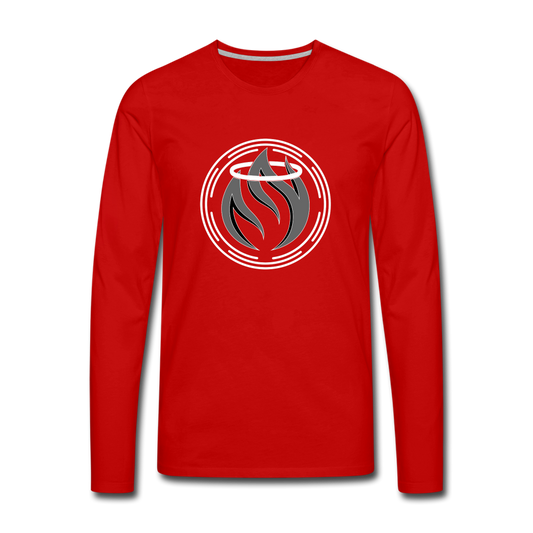 Men's Premium Long Sleeve T-Shirt - red