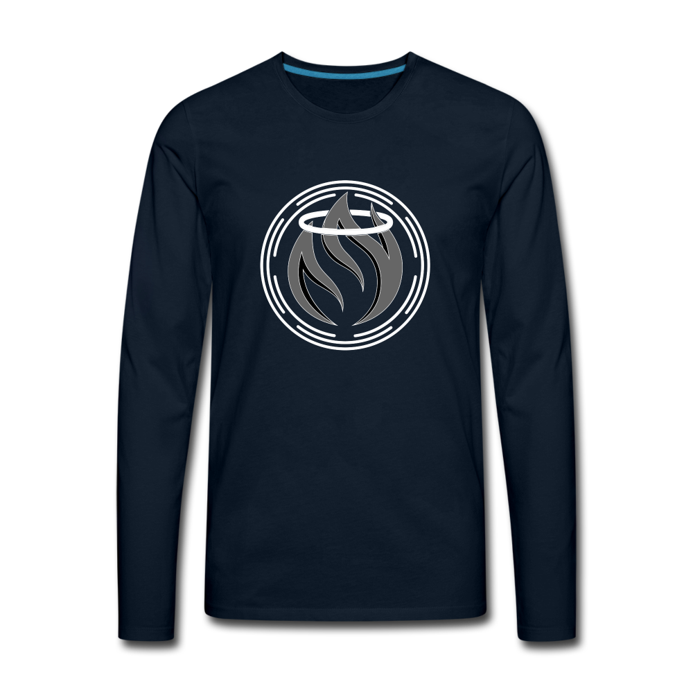 Men's Premium Long Sleeve T-Shirt - deep navy