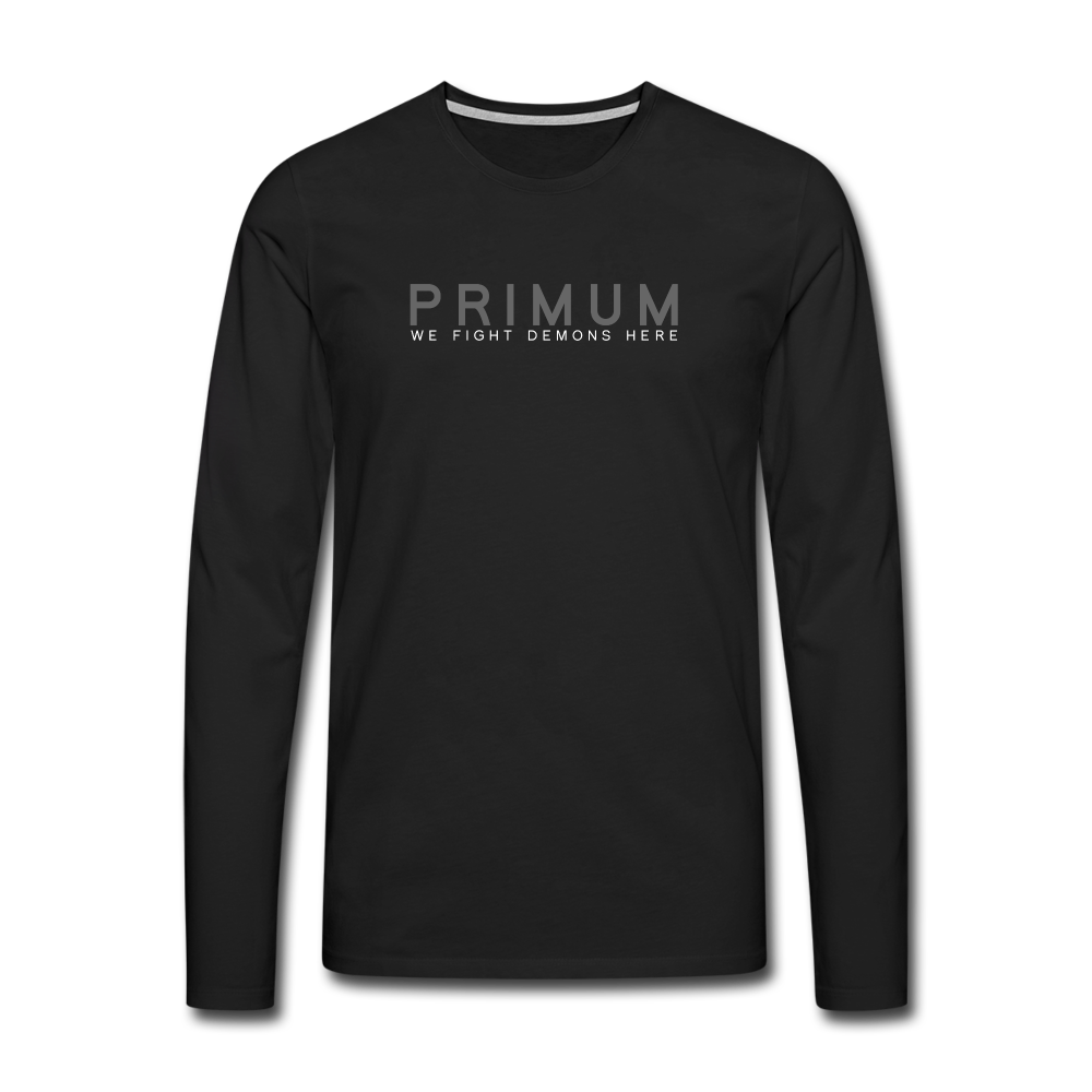 Men's Premium Long Sleeve T-Shirt - black