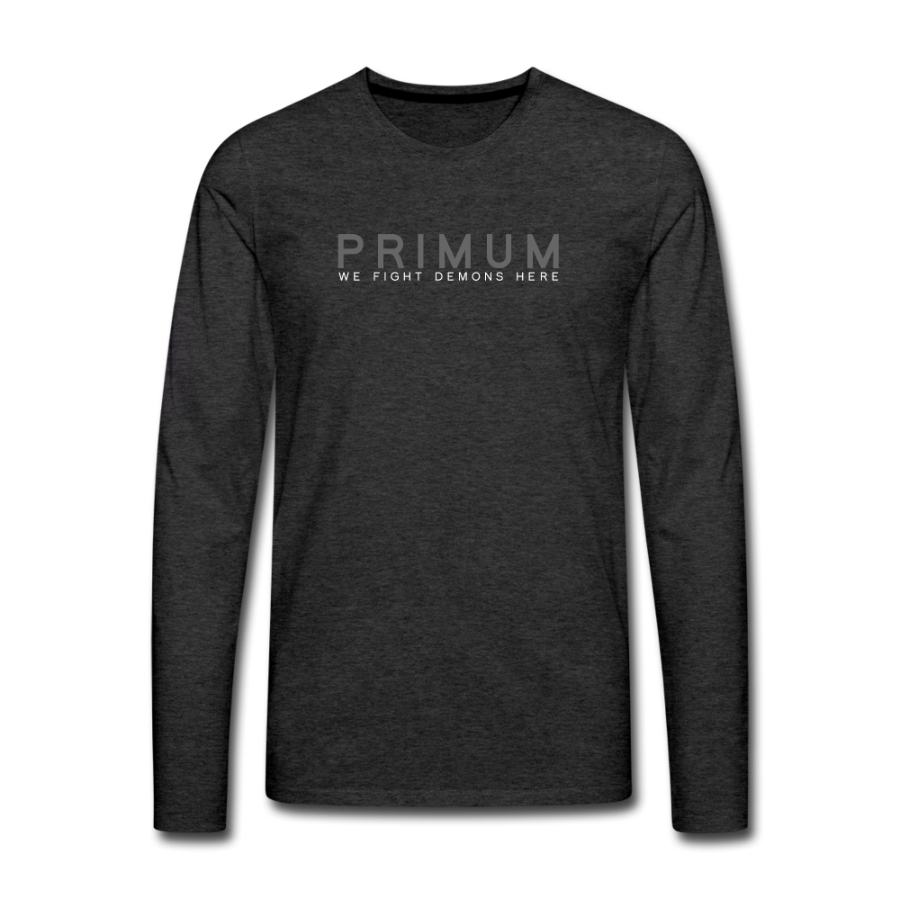 Men's Premium Long Sleeve T-Shirt - charcoal grey