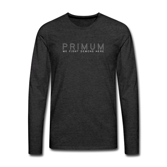 Men's Premium Long Sleeve T-Shirt - charcoal grey