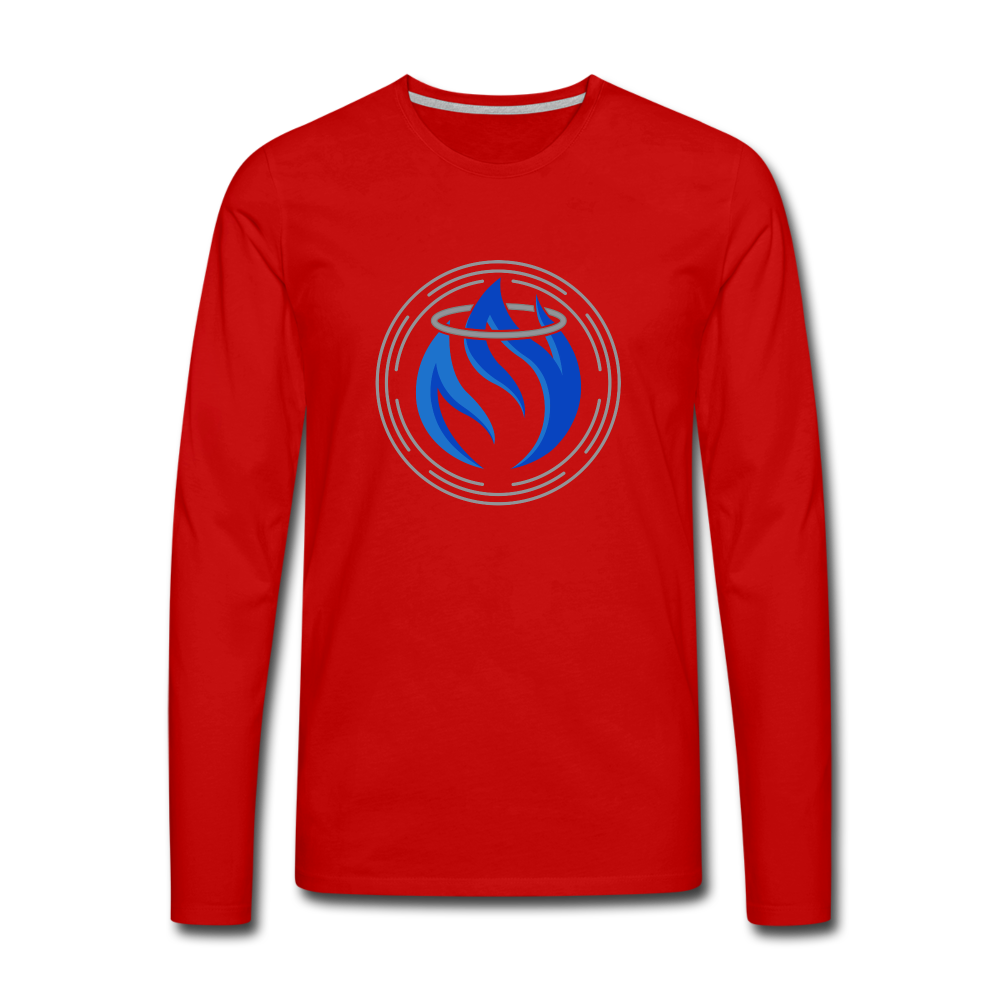 Men's Premium Long Sleeve T-Shirt - red