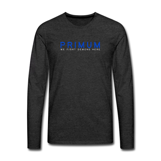 Men's Premium Long Sleeve T-Shirt - charcoal grey