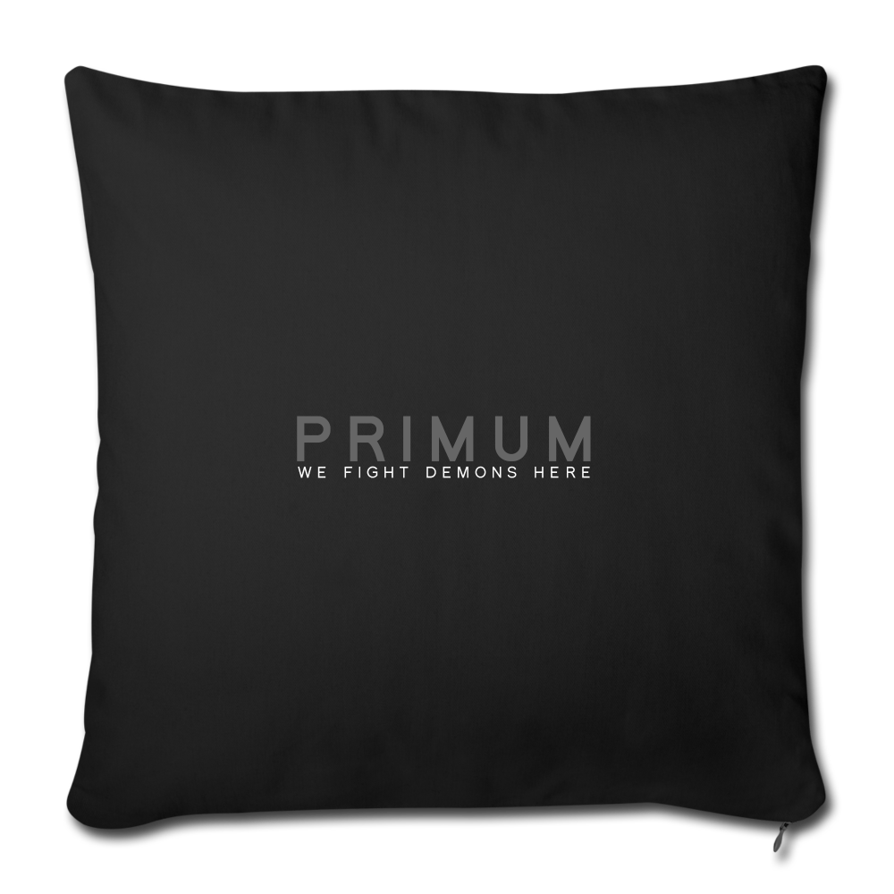 Throw Pillow Cover 18” x 18” - black