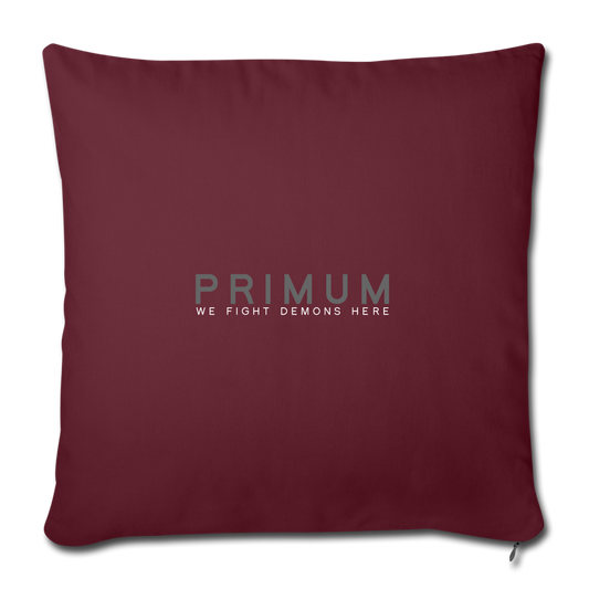 Throw Pillow Cover 18” x 18” - burgundy