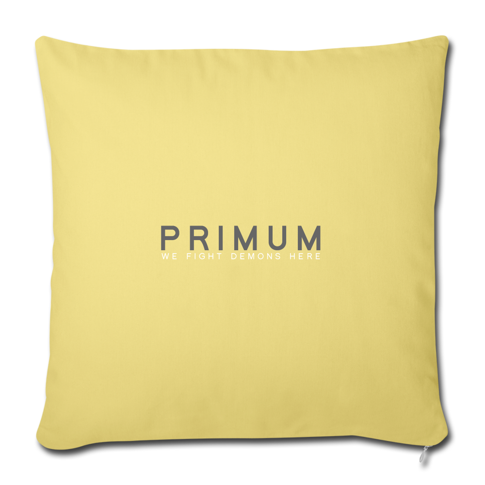 Throw Pillow Cover 18” x 18” - washed yellow