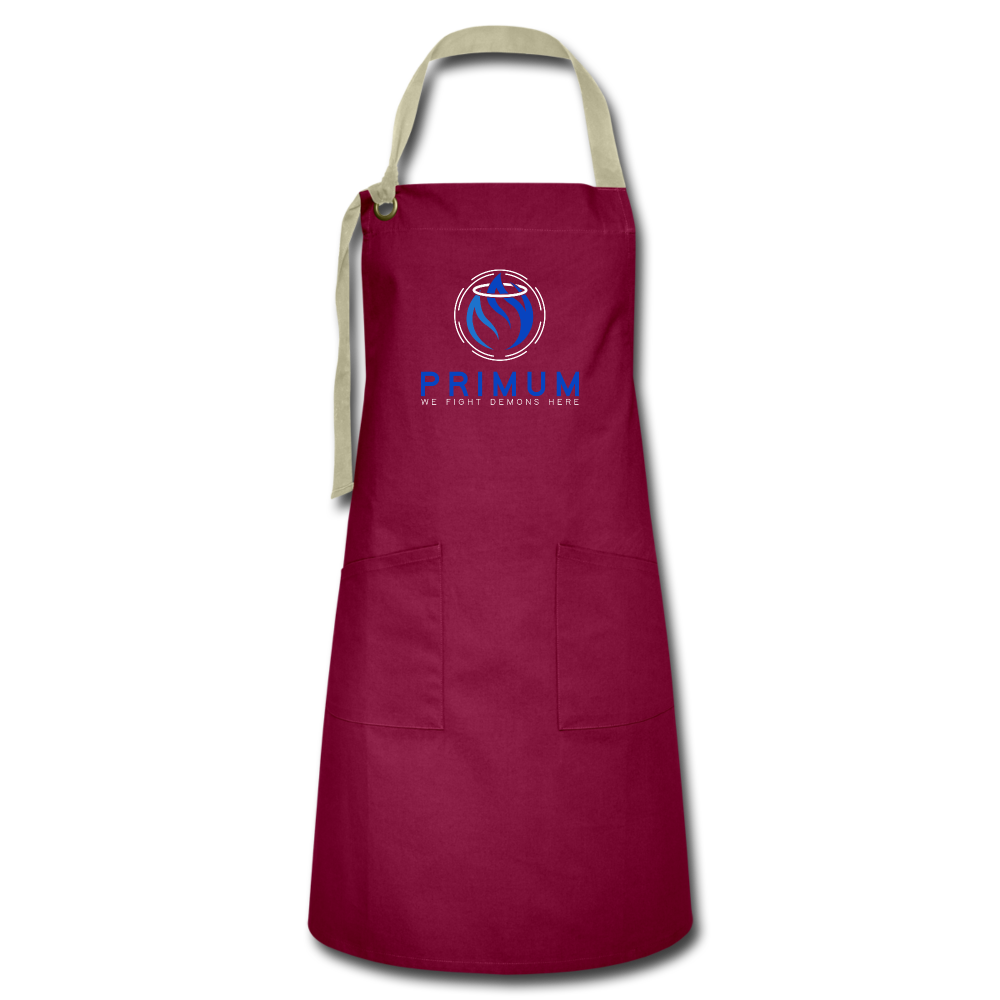 Artisan Apron - burgundy/khaki