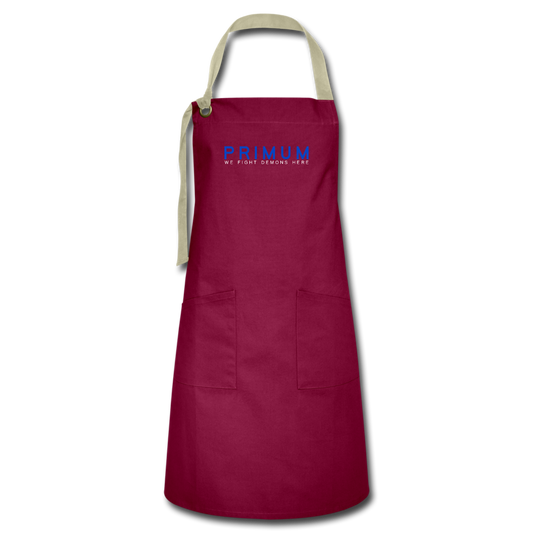 Artisan Apron - burgundy/khaki