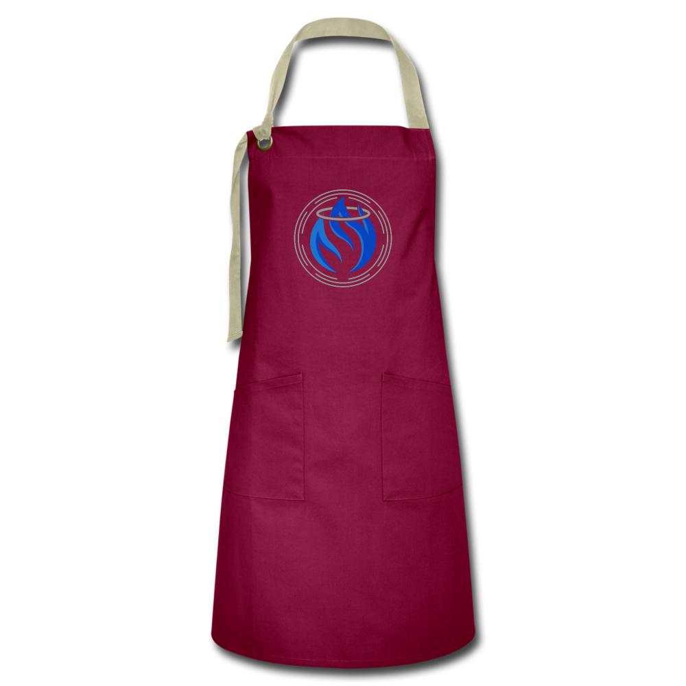 Artisan Apron - burgundy/khaki