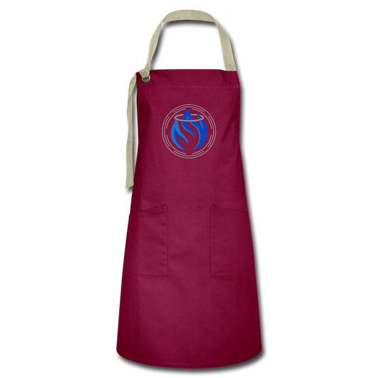 Artisan Apron - burgundy/khaki