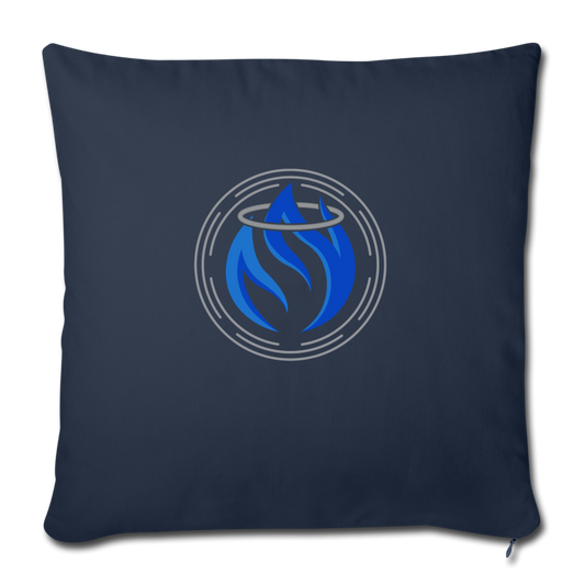 Throw Pillow Cover 18” x 18” - navy