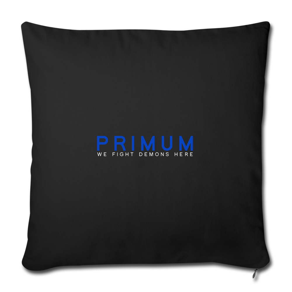 Throw Pillow Cover 18” x 18” - black