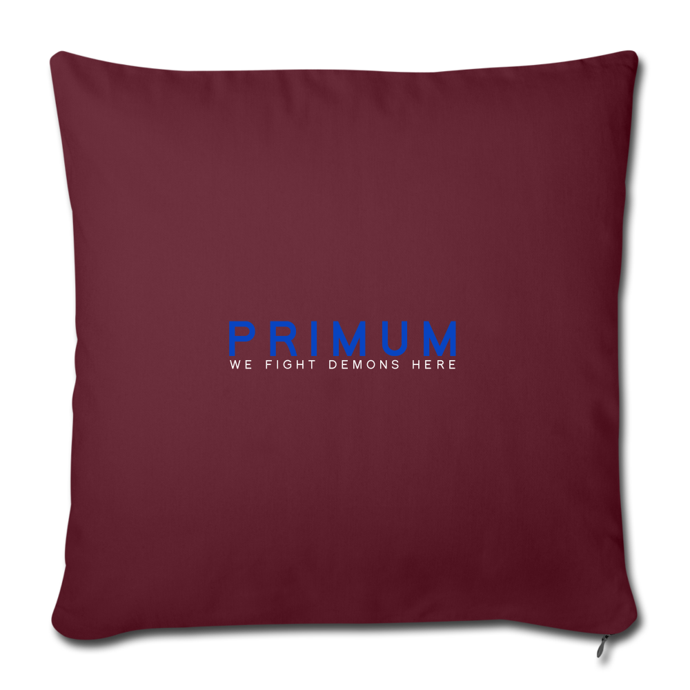 Throw Pillow Cover 18” x 18” - burgundy