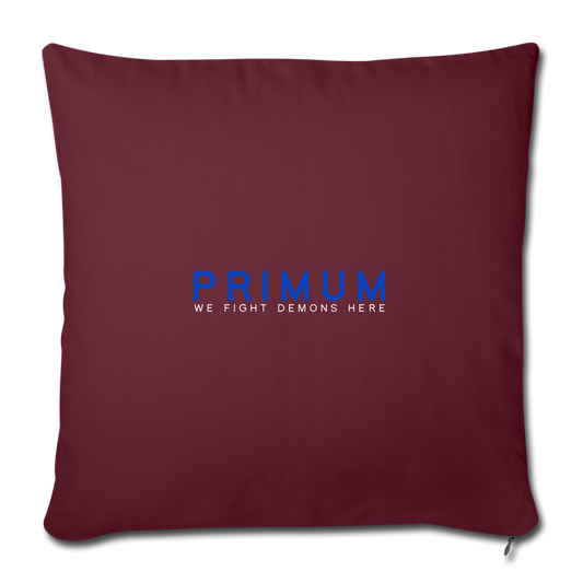 Throw Pillow Cover 18” x 18” - burgundy