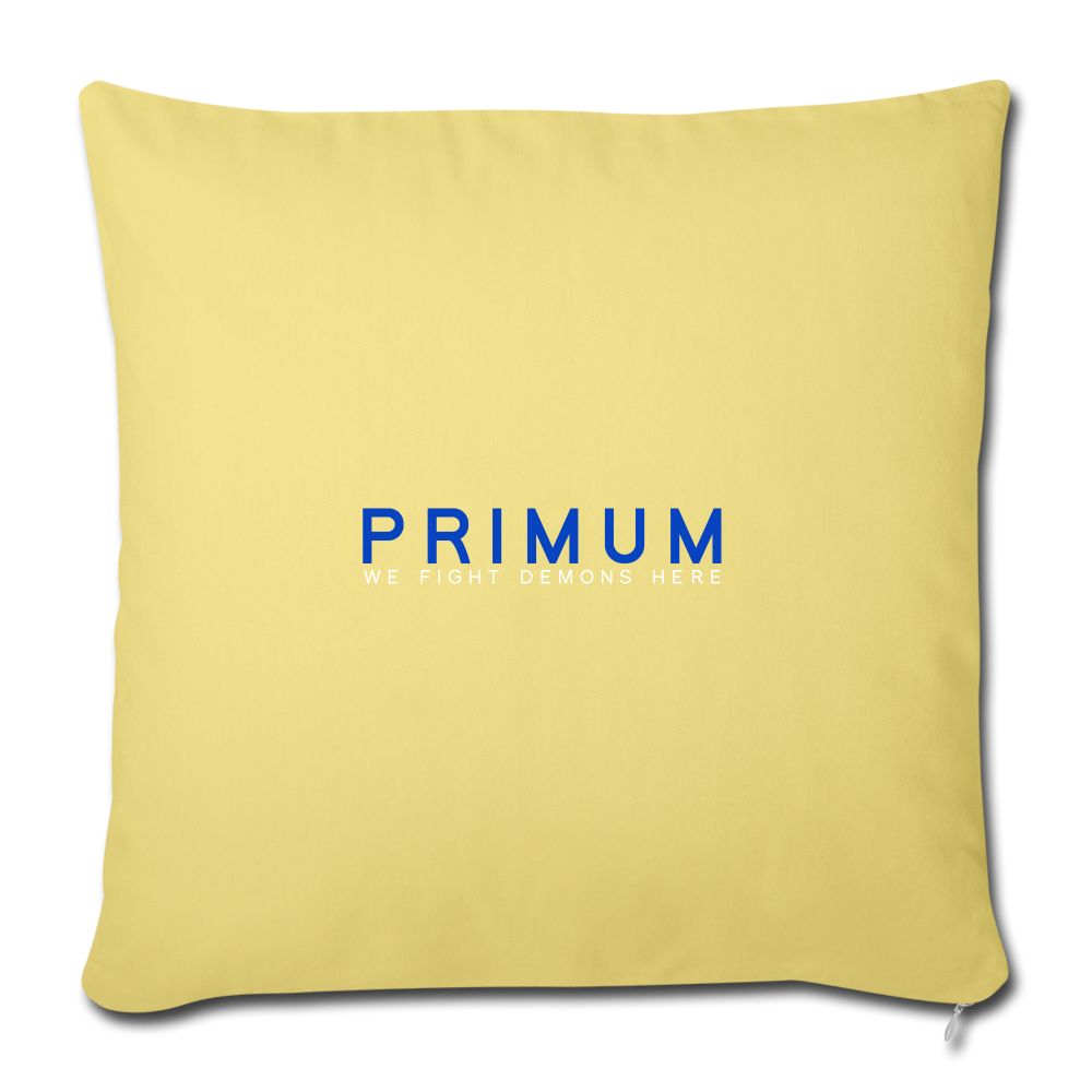 Throw Pillow Cover 18” x 18” - washed yellow