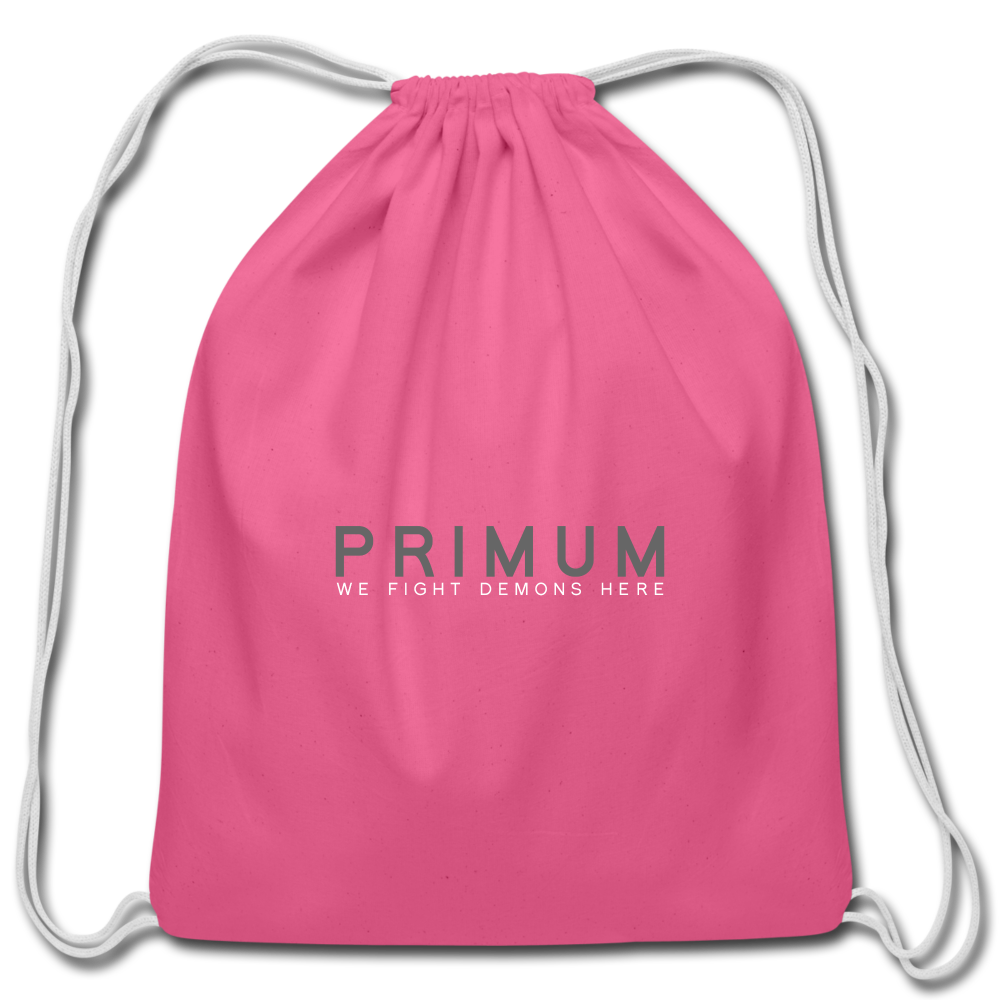 Cotton Drawstring Bag - pink