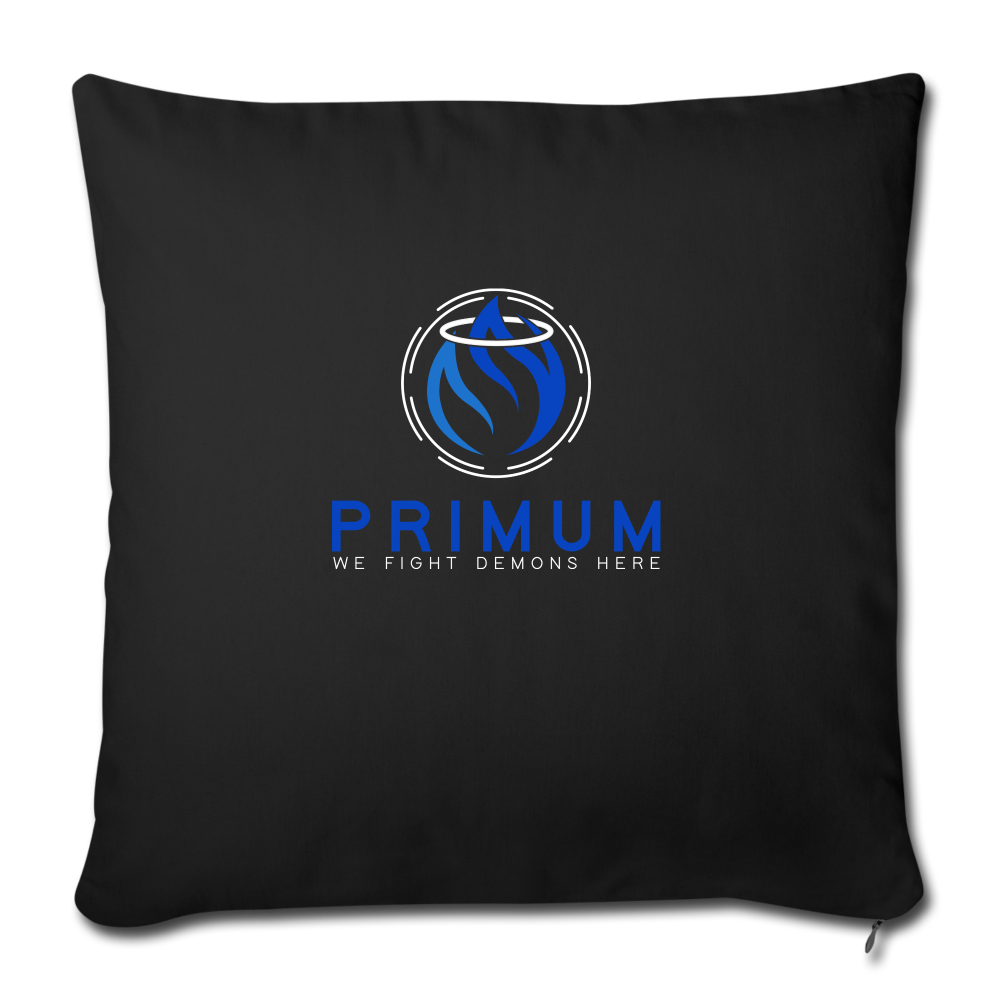 Throw Pillow Cover 18” x 18” - black