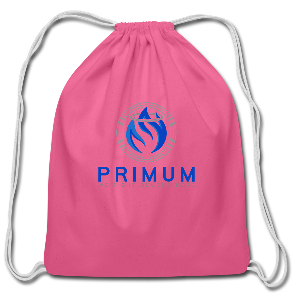 Cotton Drawstring Bag - pink