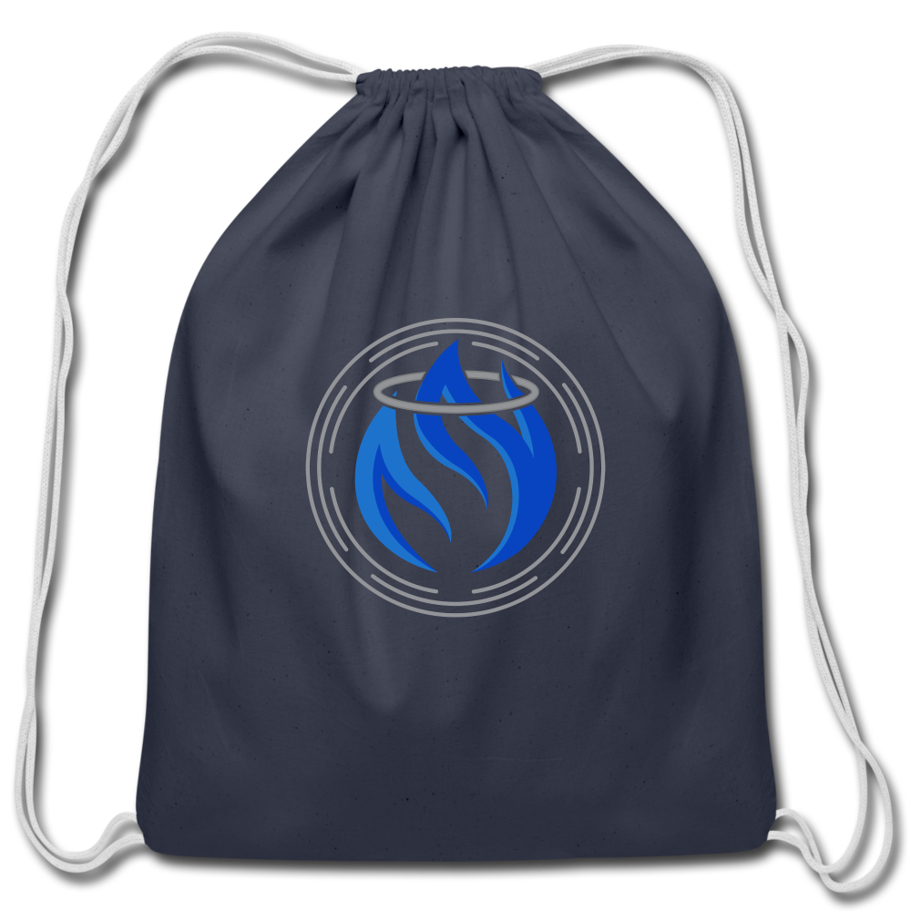 Cotton Drawstring Bag - navy