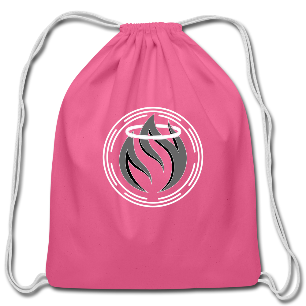 Cotton Drawstring Bag - pink