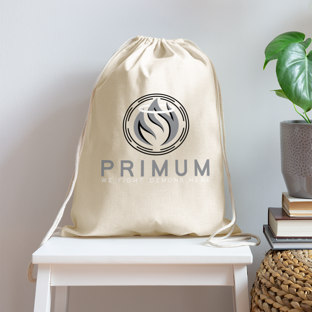 Cotton Drawstring Bag - natural